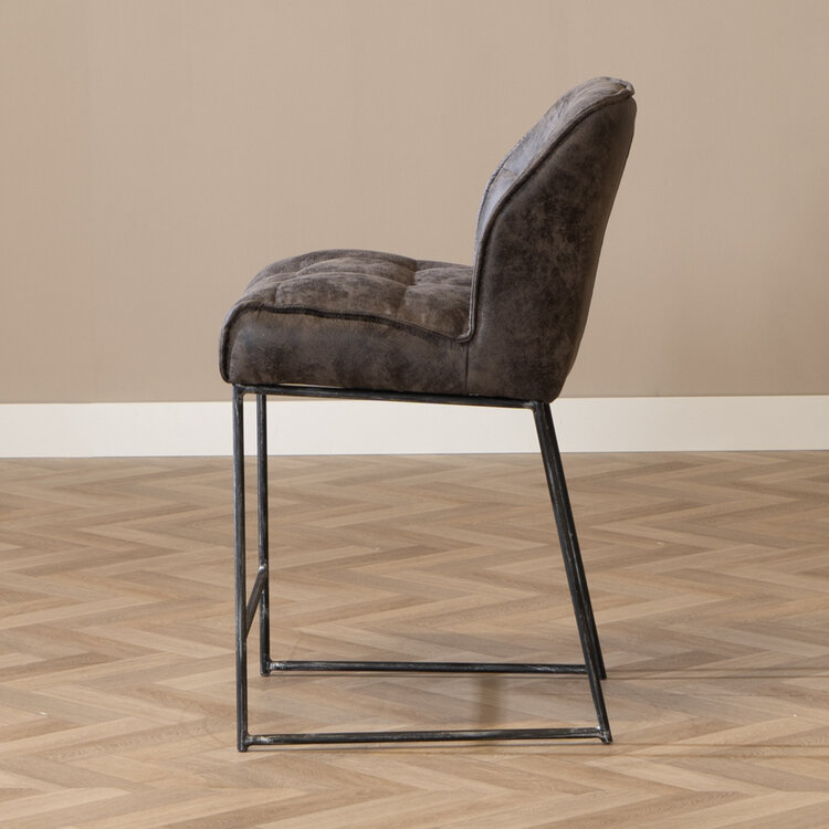 Tabouret de bar Abel anthracite 70 cm