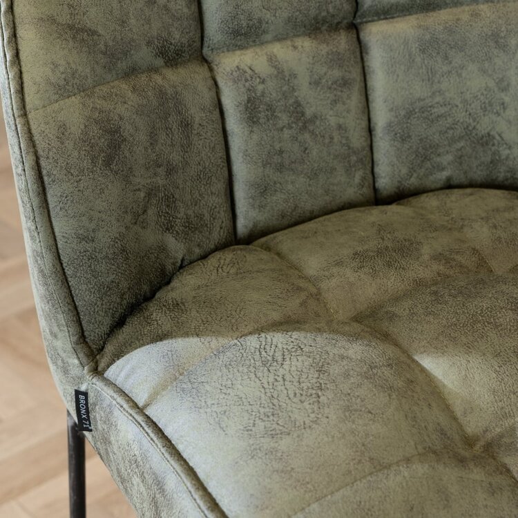 Tabouret de bar Abel vert olive 82 cm