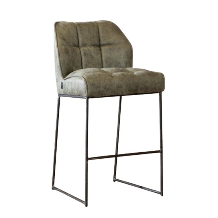 Tabouret de bar Abel vert olive 82 cm