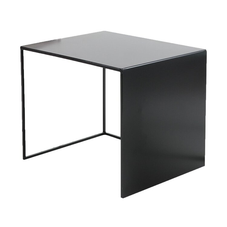 Table d'appoint en métal Bianca noir