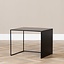 Table d'appoint en métal Bianca noir