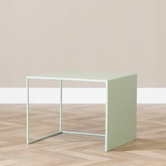 Table d'appoint en métal Bianca vert clair