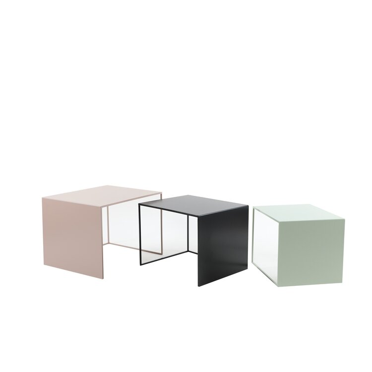 Table d'appoint en métal Gianni noir
