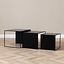 Table d'appoint en métal Gianni noir