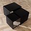 Table d'appoint en métal Gianni noir