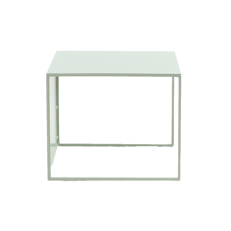Table d'appoint en métal Lucia vert clair