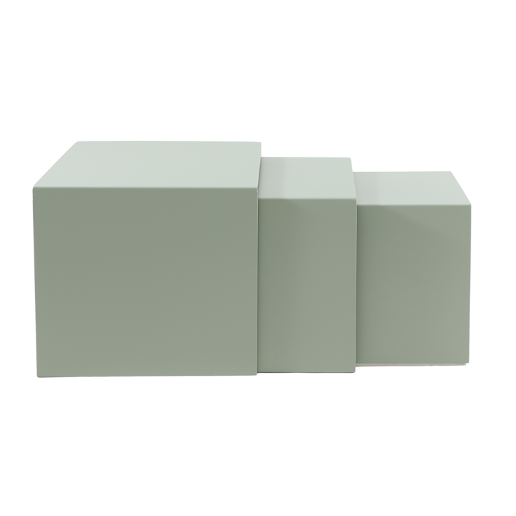 Table d'appoint en métal Lucia vert clair