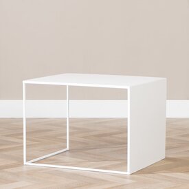 Table d'appoint en métal Gianni blanc