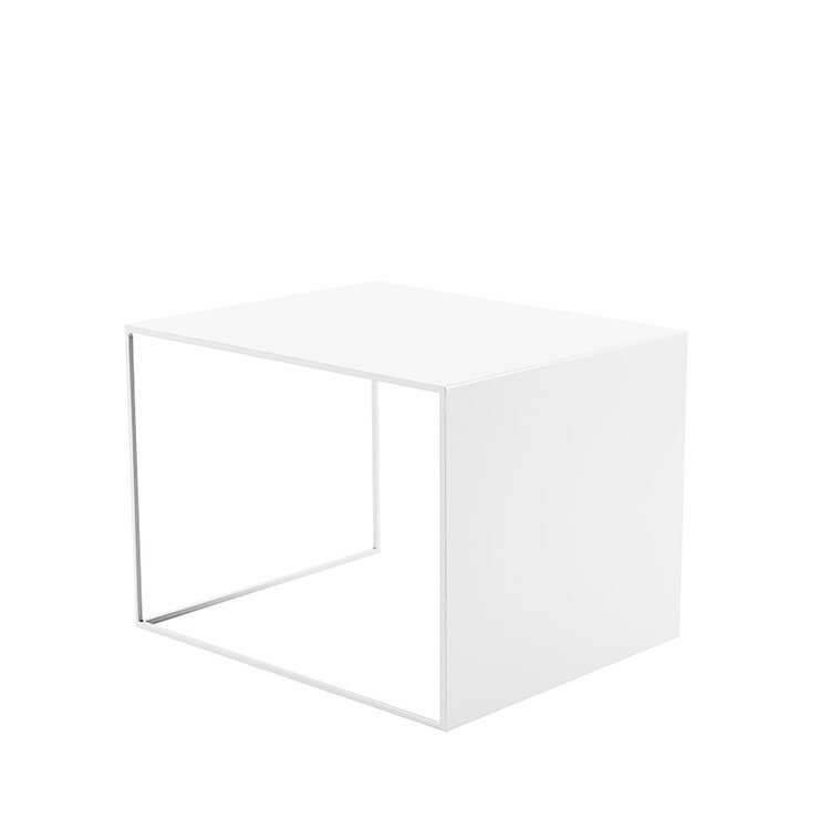 Table d'appoint en métal Gianni blanc