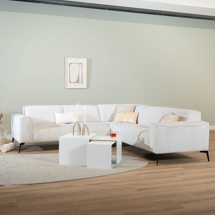 Table d'appoint en métal Gianni blanc