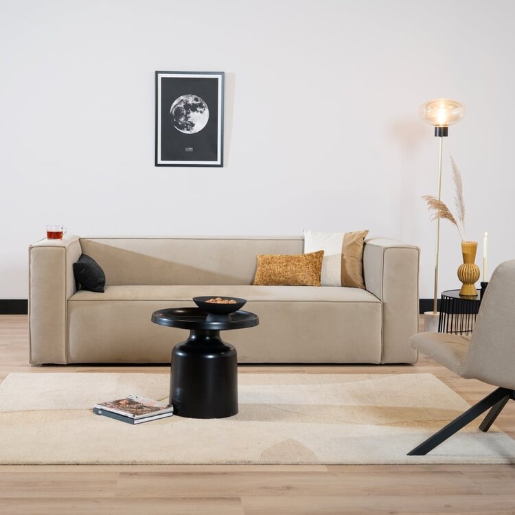 Table basse en métal Donna noir