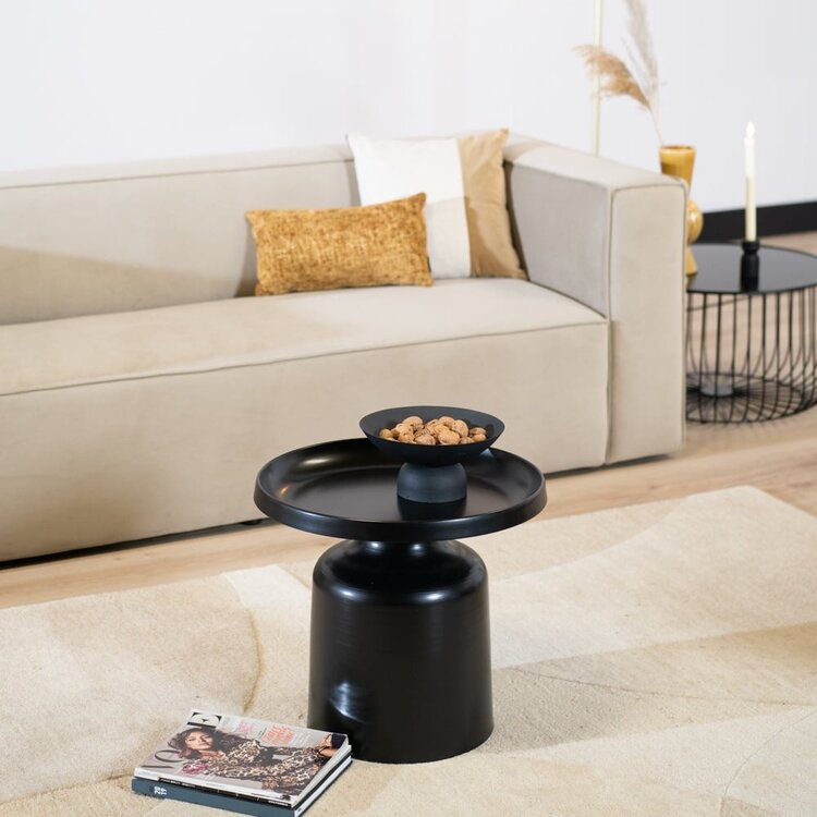 Table basse en métal Donna noir