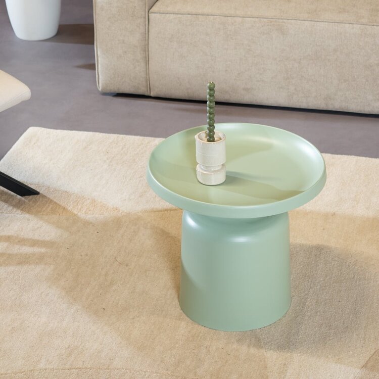 Table basse en métal Donna vert clair