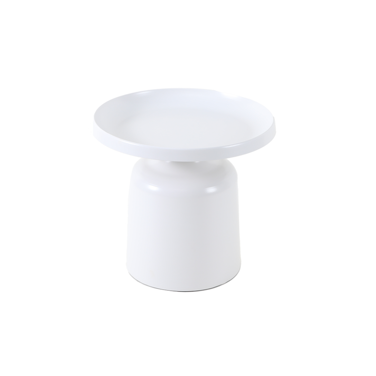 Table basse en métal Donna blanc