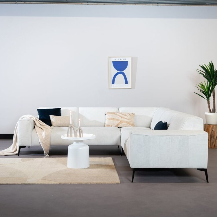 Table basse en métal Donna blanc