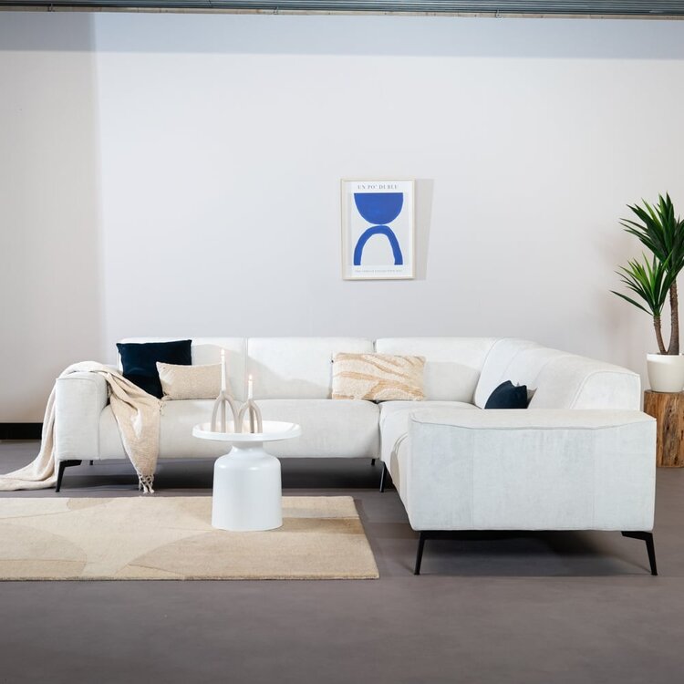 Table basse en métal Donna blanc