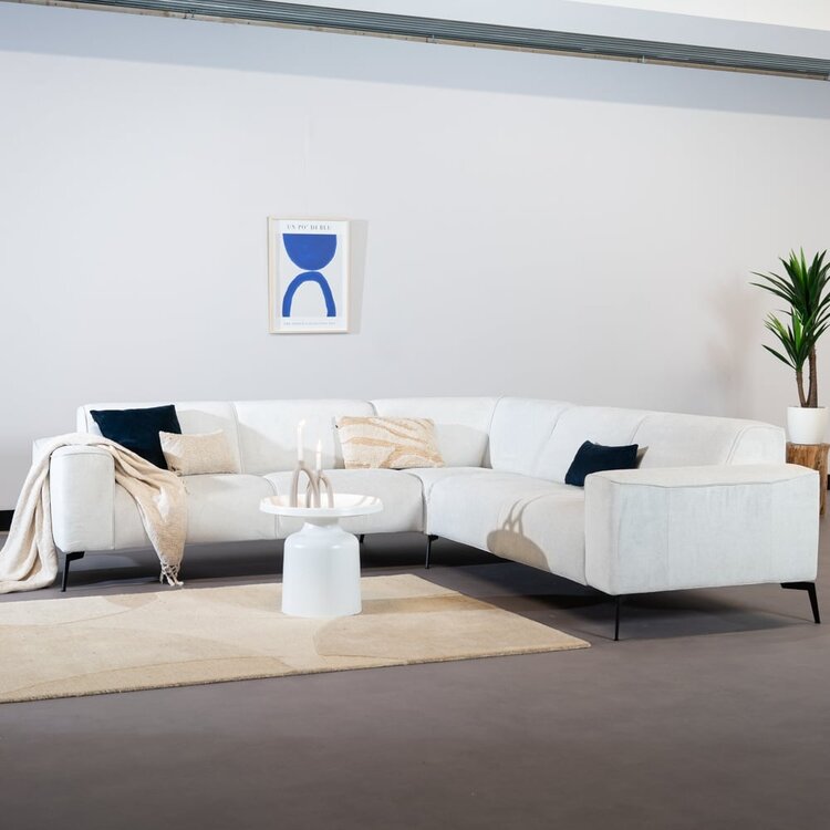 Table basse en métal Donna blanc