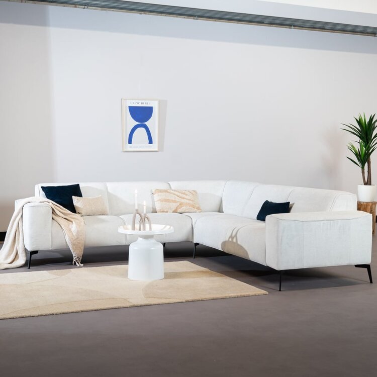 Table basse en métal Donna blanc