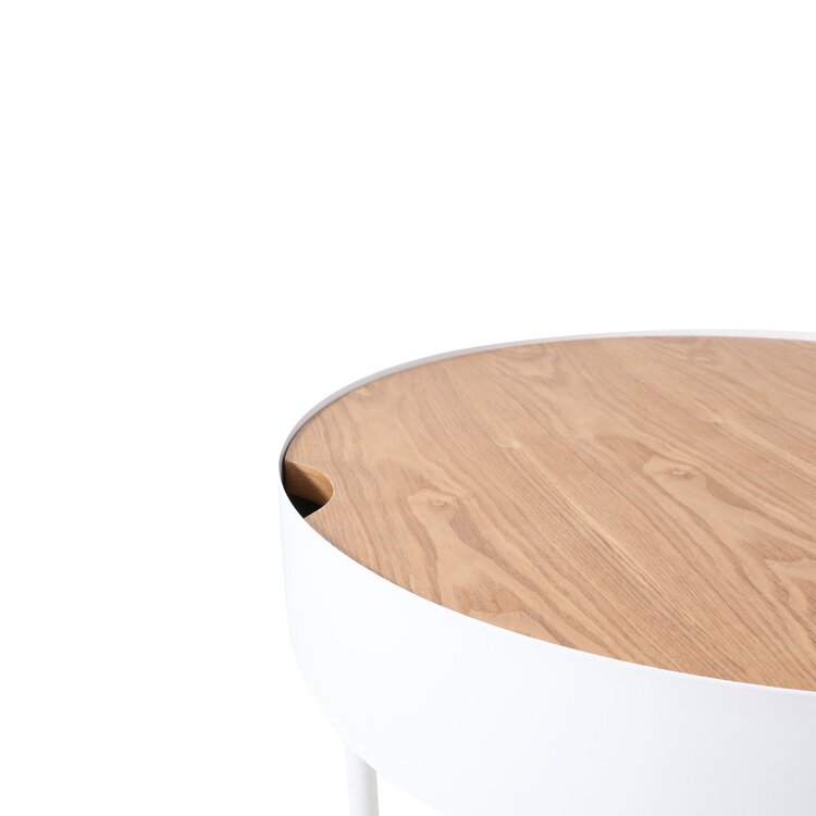 Table basse en métal et bois Zita vert clair