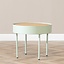 Table basse en métal et bois Zita vert clair