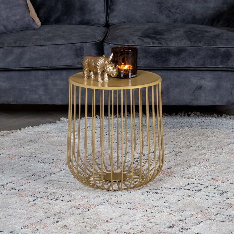 Table basse Tygo métal doré