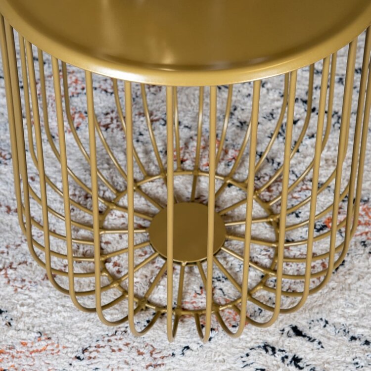 Table basse Tygo métal doré