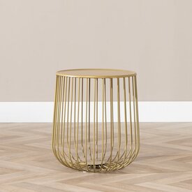 Table basse Tygo métal doré