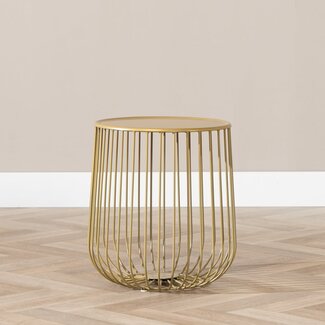 Table basse Tygo métal doré