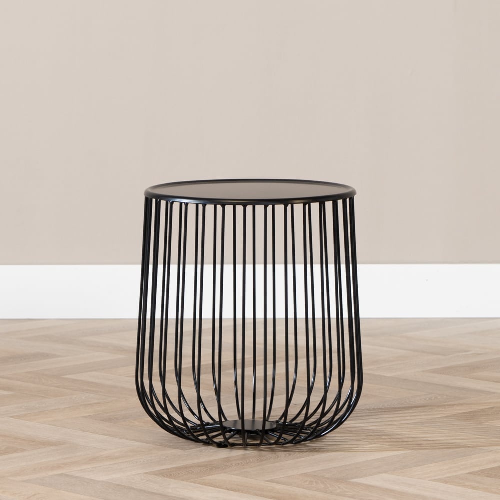 Table basse Tygo en métal noir