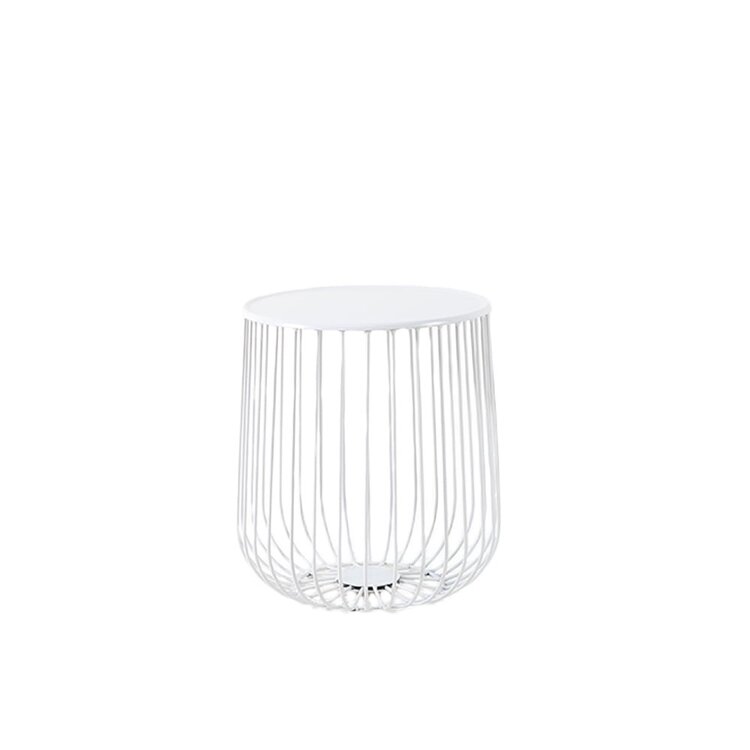 Table basse métal Tygo blanc