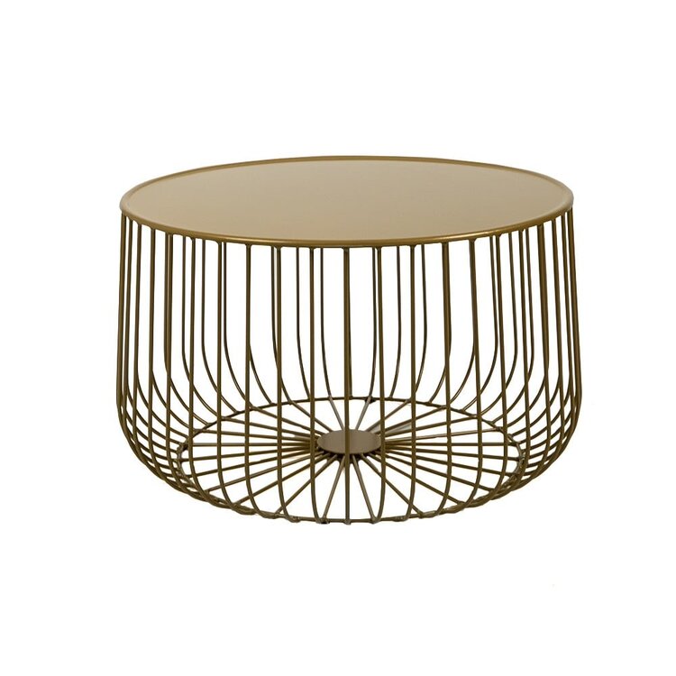 Table basse Senna métal doré