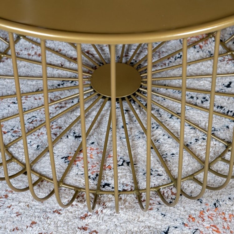 Table basse Senna métal doré