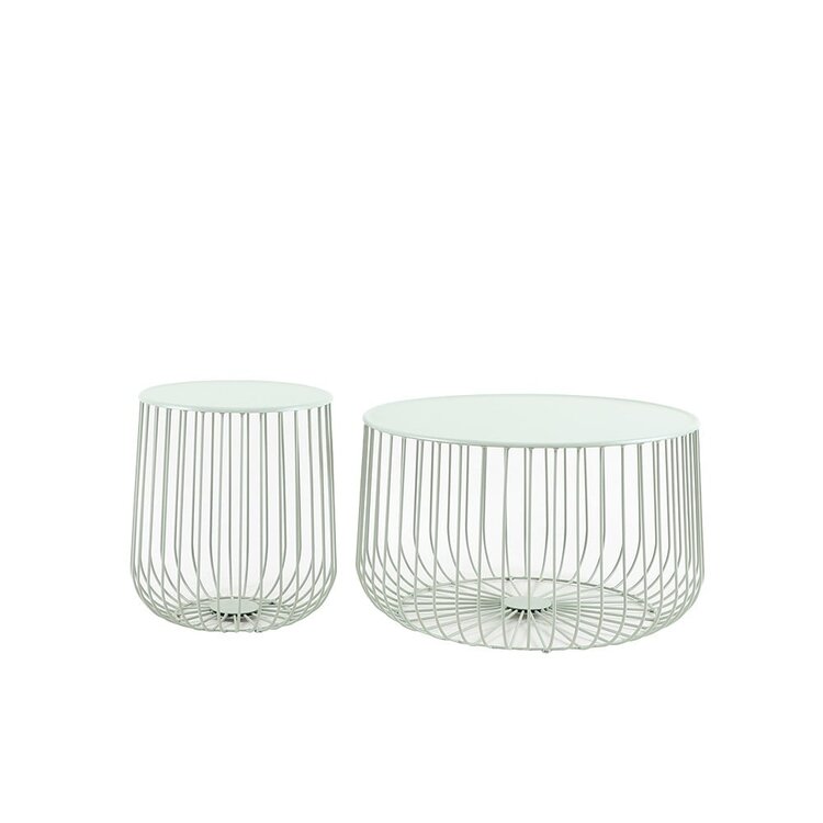 Table basse métal Senna vert clair