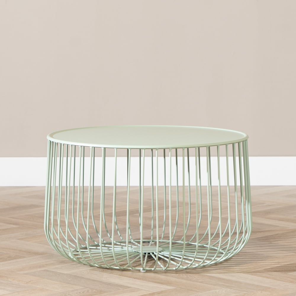 Table basse métal Senna vert clair