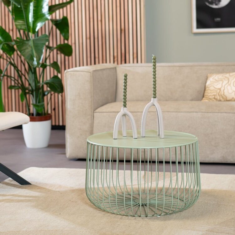Table basse métal Senna vert clair