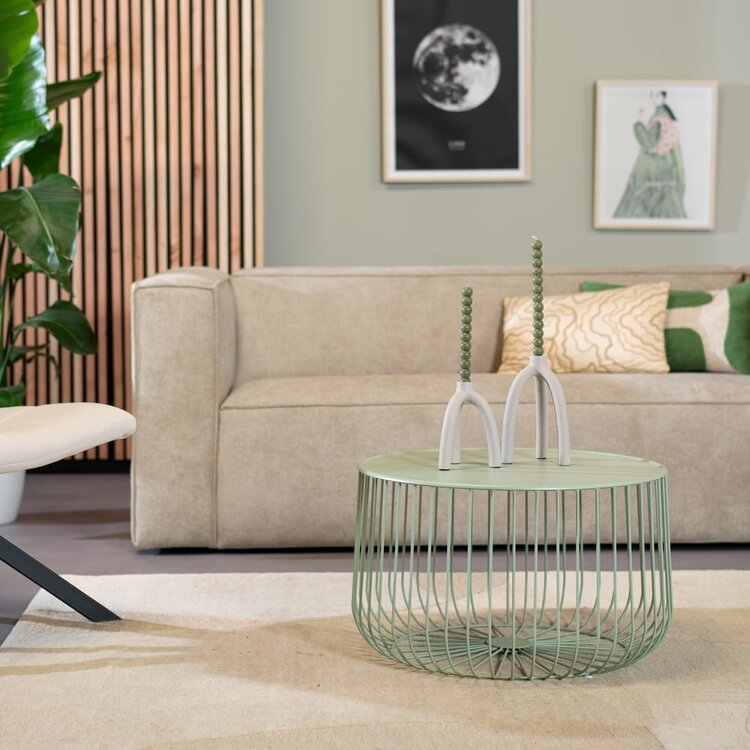 Table basse métal Senna vert clair