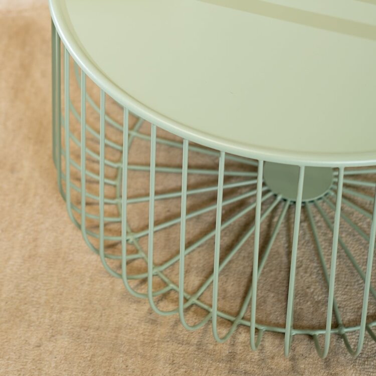 Table basse métal Senna vert clair