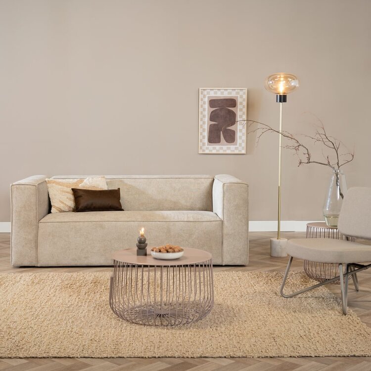 Table basse métal Senna taupe