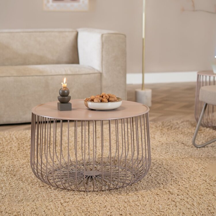 Table basse métal Senna taupe