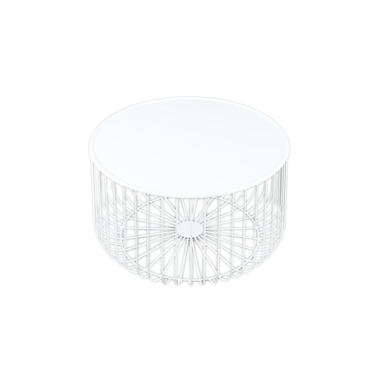 Table basse métal Senna blanc