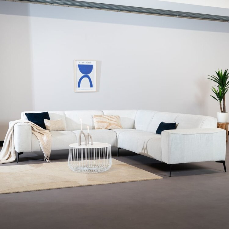 Table basse métal Senna blanc