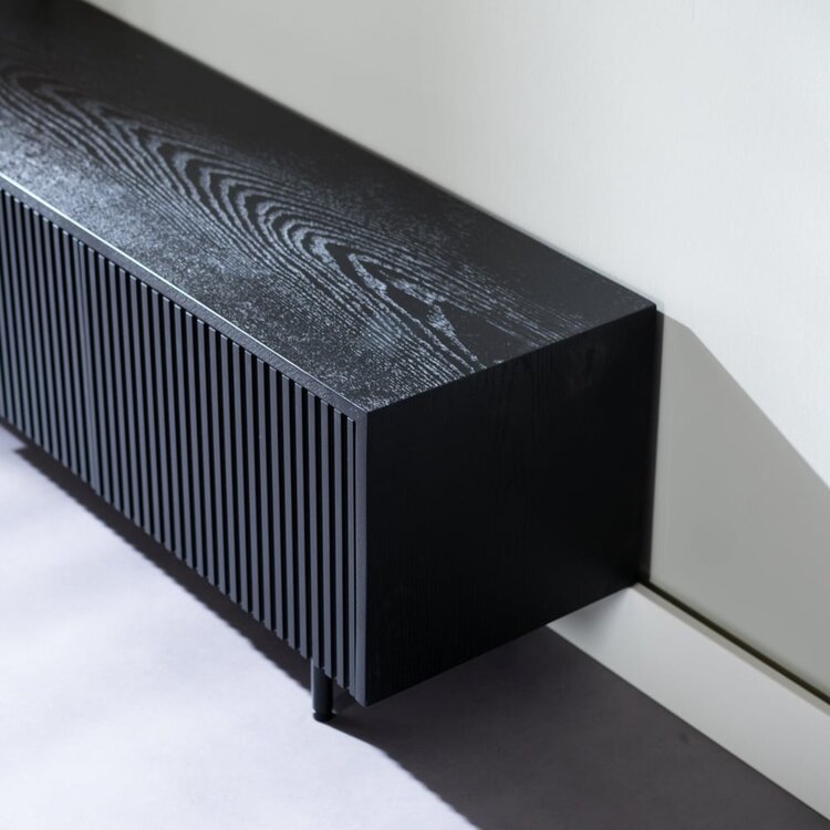 Meuble tv Ray chêne noir 150 cm