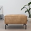Pouf industriel Kansas beige