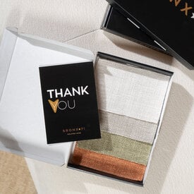 Kit d'échantillons de tissu lin Linen blend