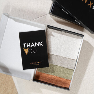 Kit d'échantillons de tissu lin Linen blend