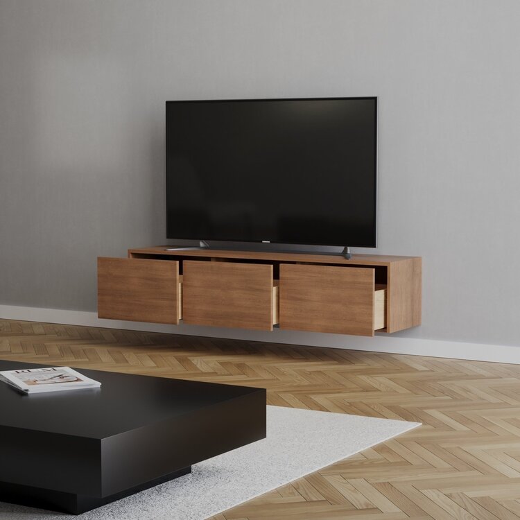 Meuble tv Thomas chêne rustique 150 cm