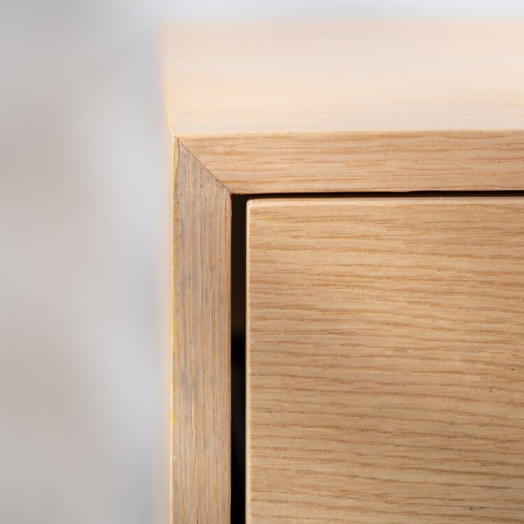 Meuble tv Thomas chêne blanc 180 cm