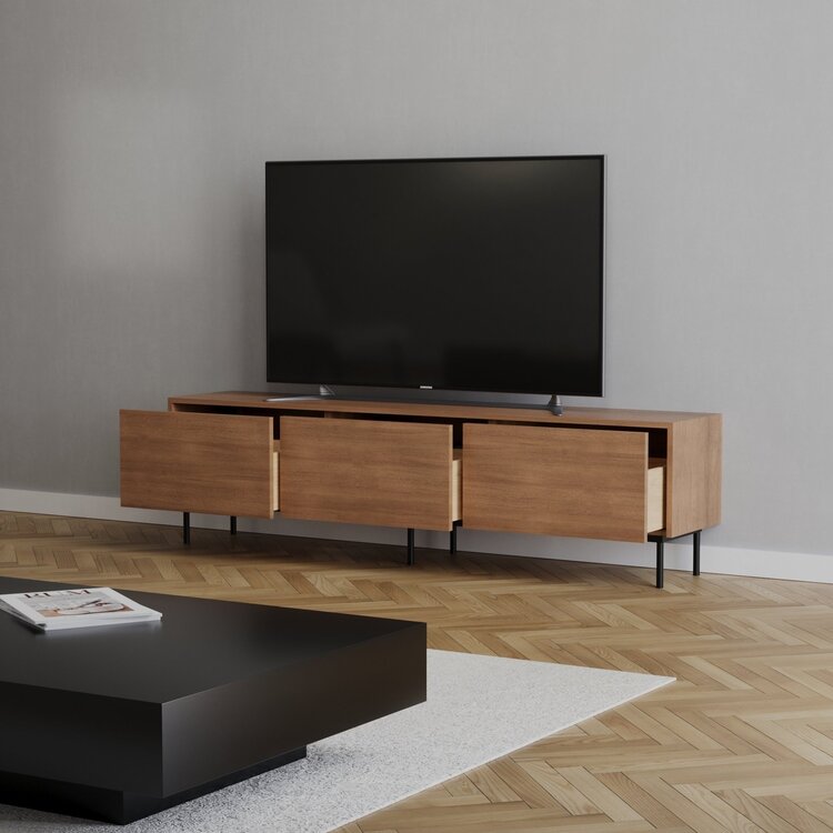 Meuble tv Thomas chêne rustique 180 cm