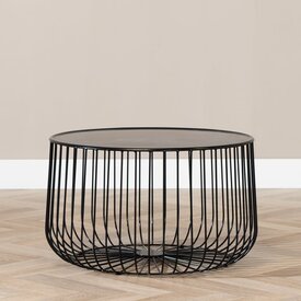 Table basse Senna en métal noir