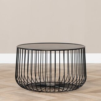 Table basse Senna en métal noir